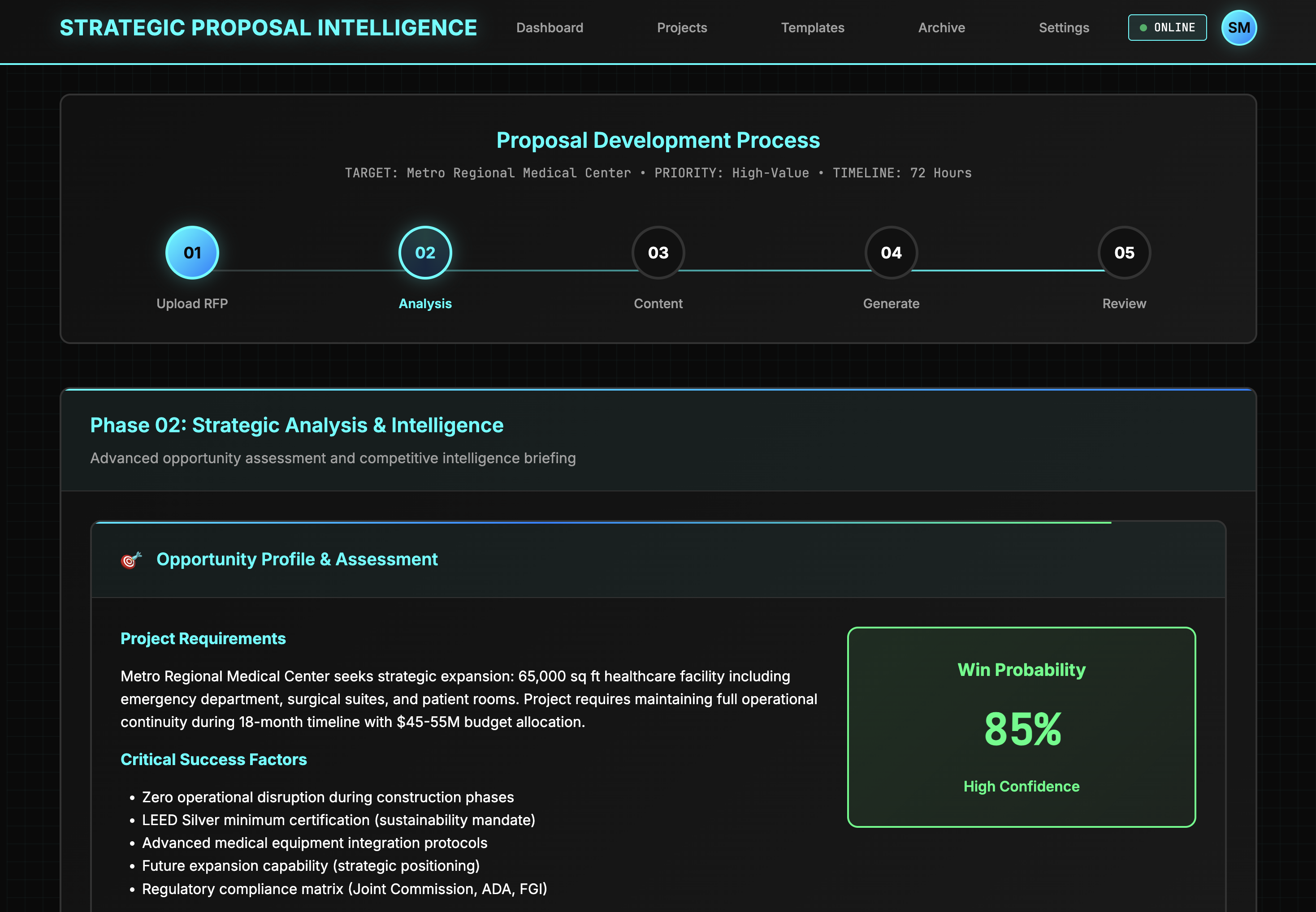 Strategic Proposal Intelligence demo